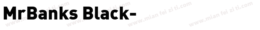 MrBanks Black字体转换